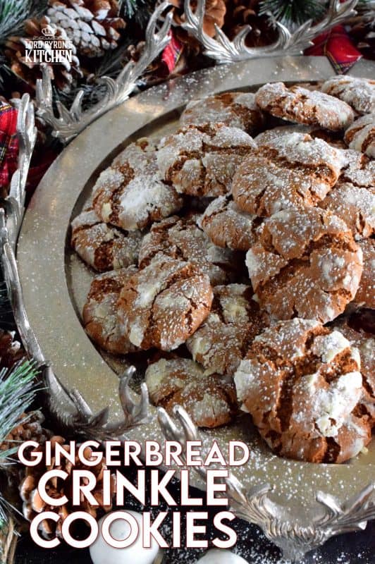 Everyone loves gingerbread, but not everyone has the patience or skill needed to roll out dough and decorate little men. Gingerbread Crinkle Cookies has all of that classic flavour in a soft, pillow-y cookie. And, no decorating skills or rolling pins needed! #gingerbread #crinkle #cookies #christmas #holiday #baking
