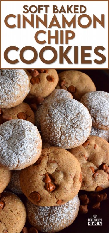 If you love soft, cinnamon flavoured cookies, these Soft Baked Cinnamon Chip Cookies are for you! Loaded with lots of cinnamon flavour, these quick, easy, freezer-friendly too! #softbaked #cookies #cinnamonchips #christmas #holiday #baking