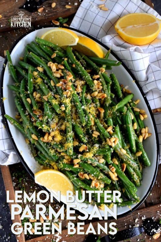 One of the easiest and most satisfying side dishes is green beans - especially with lemon butter, parmesan, and pine nuts! Sautéed Lemon Butter Parmesan Green Beans are the new green bean casserole! #greenbeans #thanksgiving #recipes #sauteed #fried #cheese