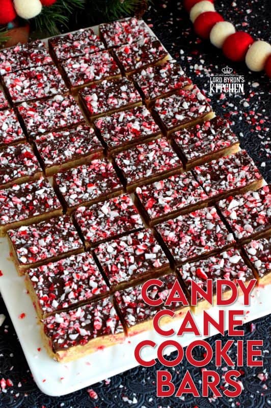 Soft and moist Candy Cane Cookie Bars, which are baked in a sheet pan, then smeared with melted chocolate, and topped with more crushed candy canes, is bound to be a new holiday favourite! These make holiday baking fun and easy! #candycane #cookies #cookiebars #christmas #holiday #baking