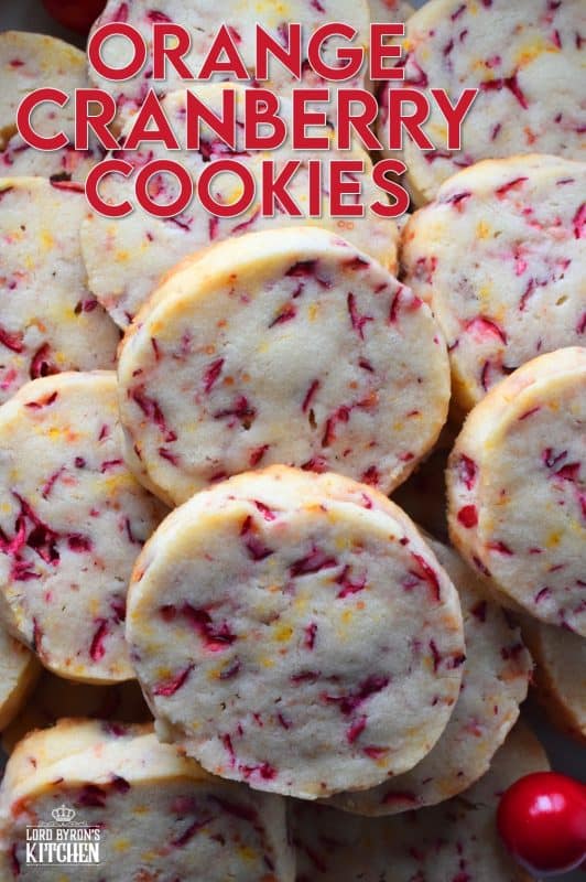 Have you been bamboozled by unexpected holiday company in the past? Prepare these cookies in advance and bake them up in a hurry whenever needed. Straight from the fridge to the oven, Orange Cranberry Cookies are delicious and gorgeous! As an added bonus, they will help keep you looking like the baking genius you are! #shortbread #cranberry #orange #zest #cookies #christmas #holiday #baking