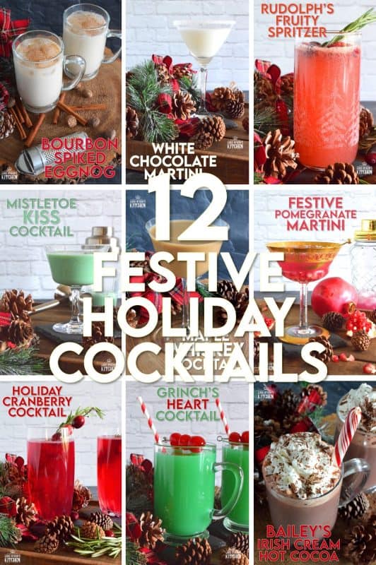 On the first day of Christmas, Lord Byron's Kitchen gave to me, 12 Festive Holiday Cocktail recipes to help keep me smiling throughout the hustle and bustle! Consider this post, Dear Reader, my holiday gift to you! #christmas #holiday #festive #cocktails #drinks #martini