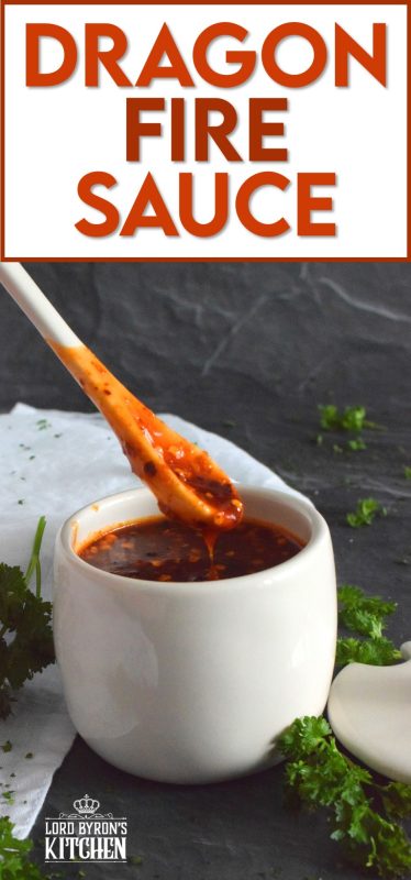 This hot and spicy sauce only has a scary name like Dragon Fire Sauce; it most certainly isn't blow-your-head-off hot - not in small amounts anyway! This sauce has so many uses and tastes great on so many things! Also, it is great for clearing your sinuses! #dragonfire #hotsauce #gochujang #hotandspicy #chilies