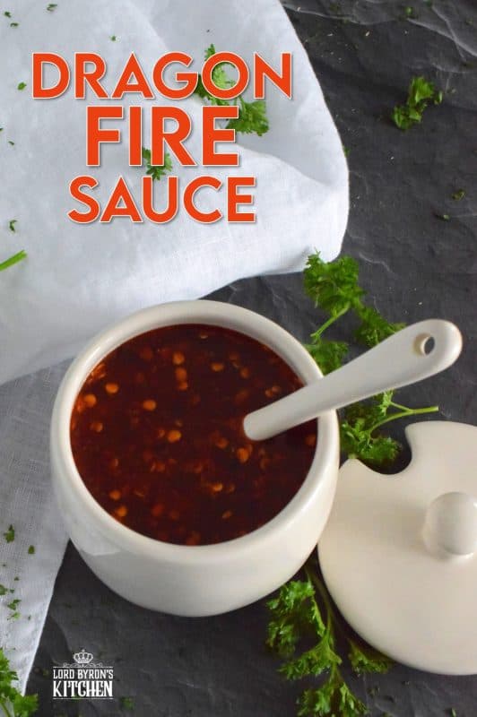 This hot and spicy sauce only has a scary name like Dragon Fire Sauce; it most certainly isn't blow-your-head-off hot - not in small amounts anyway! This sauce has so many uses and tastes great on so many things! Also, it is great for clearing your sinuses! #dragonfire #hotsauce #gochujang #hotandspicy #chilies