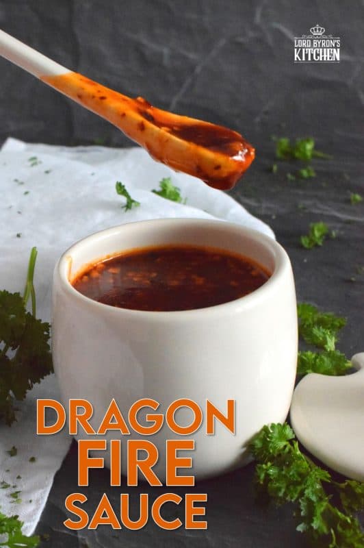 This hot and spicy sauce only has a scary name like Dragon Fire Sauce; it most certainly isn't blow-your-head-off hot - not in small amounts anyway! This sauce has so many uses and tastes great on so many things! Also, it is great for clearing your sinuses! #dragonfire #hotsauce #gochujang #hotandspicy #chilies