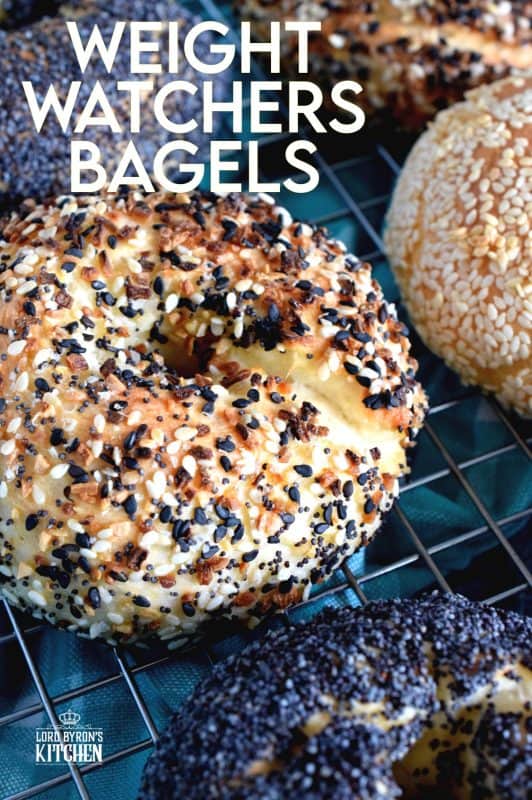 Yogurt and flour is all you need to make these Weight Watchers Bagels! The topping is up to you - everything seasoning, poppy or sesame seeds, or just plain. Only 3 points per bagel! #WW #smartpoints #weightwatchers #bagels #points