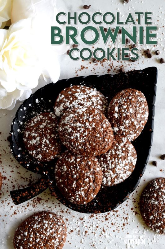 Soft, moist, and dainty, Chocolate Brownie Cookies are a way to bring the flavours of a classic fudge brownie to a sophisticated dinner party; this is how the rich, famous, and pretentious might indulge in a brownie! #brownies #cookies #ricardo #chocolate