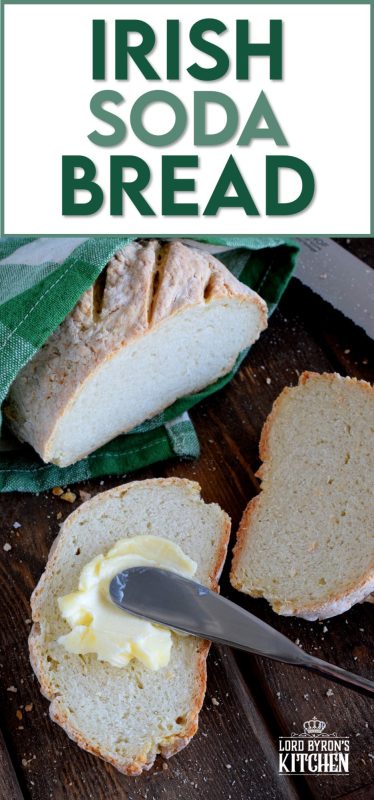 Made with a few simple ingredients, Irish Soda Bread is a great introduction to baking bread. It's a rustic and dense bread that's paired perfectly with soup! #Irish #soda #bread #stpatricksday