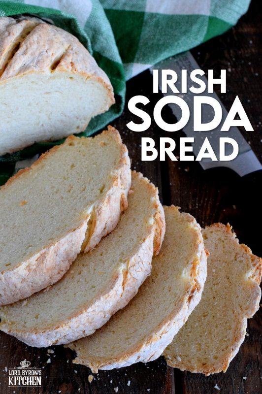 Made with a few simple ingredients, Irish Soda Bread is a great introduction to baking bread. It's a rustic and dense bread that's paired perfectly with soup! #Irish #soda #bread #stpatricksday
