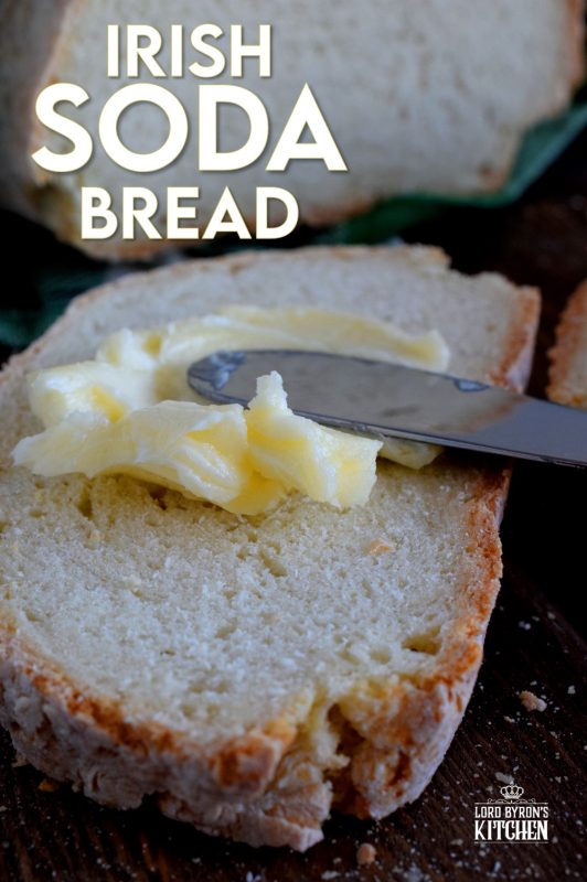 Made with a few simple ingredients, Irish Soda Bread is a great introduction to baking bread. It's a rustic and dense bread that's paired perfectly with soup! #Irish #soda #bread #stpatricksday