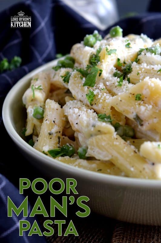 Poor Man's Pasta is a hearty, yet simple pasta dish made with a few inexpensive ingredients. It's cheesy, garlicky, creamy, and deliciously rich in flavour! This pasta has complete disregard for things like fat and carbs! #pasta #budget #cheaprecipes