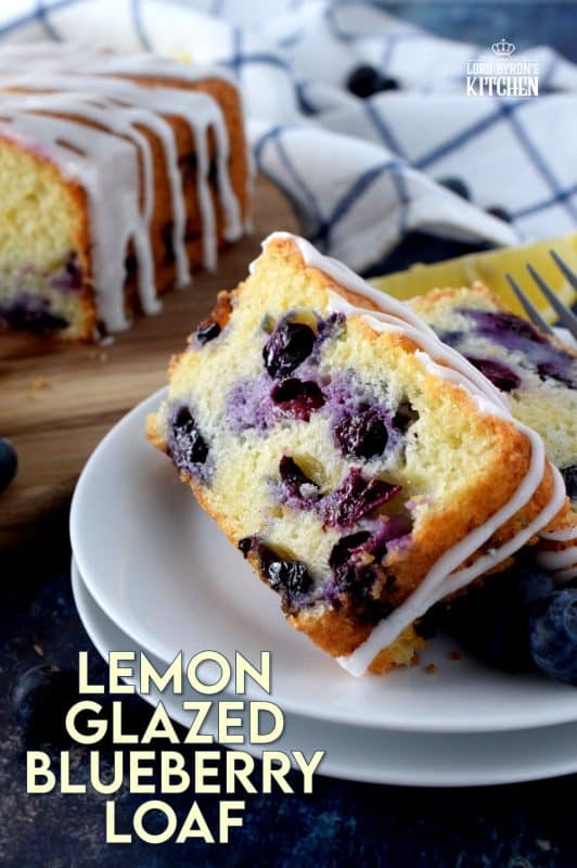Moist and delicious, lemony and refreshing, packed with blueberries, and drizzled with a sweet, lemon glaze, my Lemon Glazed Blueberry Loaf is a perfect dessert or a lovely addition to your afternoon tea. #blueberry #lemon #lemonloaf #blueberries #blueberrybread #glaze #glazedloaf