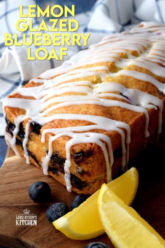 Moist and delicious, lemony and refreshing, packed with blueberries, and drizzled with a sweet, lemon glaze, my Lemon Glazed Blueberry Loaf is a perfect dessert or a lovely addition to your afternoon tea. #blueberry #lemon #lemonloaf #blueberries #blueberrybread #glaze #glazedloaf