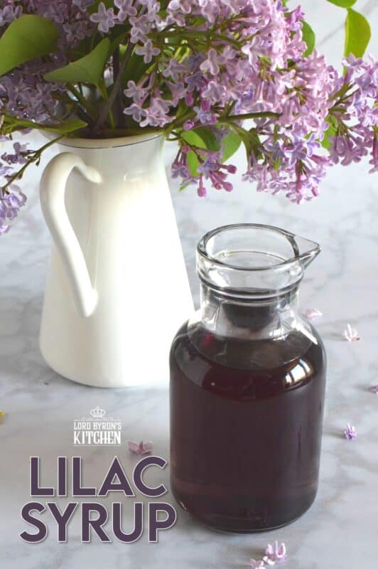 Lilacs are in full bloom right now, and if you're lucky enough to have a few trees near your house, I'm sure you can smell that lovely fragrance. Did you know that lilac petals are edible? Lilac Syrup is made with fully-bloomed lilac petals and is a great way to infuse some of your favourite early summer recipes with the lovely scent and a slightly citrus-like taste. #lilac #simplesyrup #cookingwithlilacs #lilacs #edibleflowers