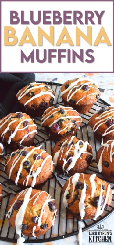 Muffins are one of those things that never seem to last very long in our home. If that muffin has a banana base and is packed with berries, all the more better! Blueberry Banana Muffins are the perfect grab and go breakfast item! #banana #blueberry #muffins