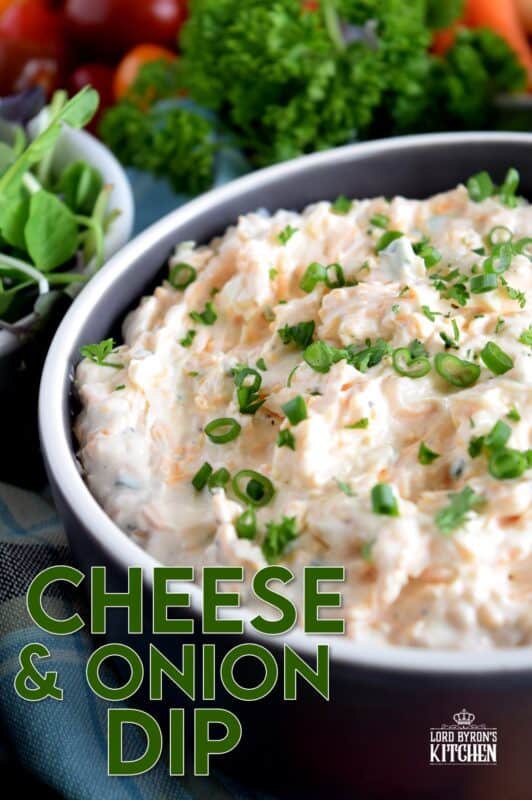 In more cases than not, simple is best, which is why this Cheese and Onion Dip is one of my personal favourites! There's a time and place for dips that are more complex, but there's always a time for a dip that is super fast and easy to whip up, while being addictingly delicious!! #dip #cheesedip #oniondip #cheeseandonion #colddip #cheddar