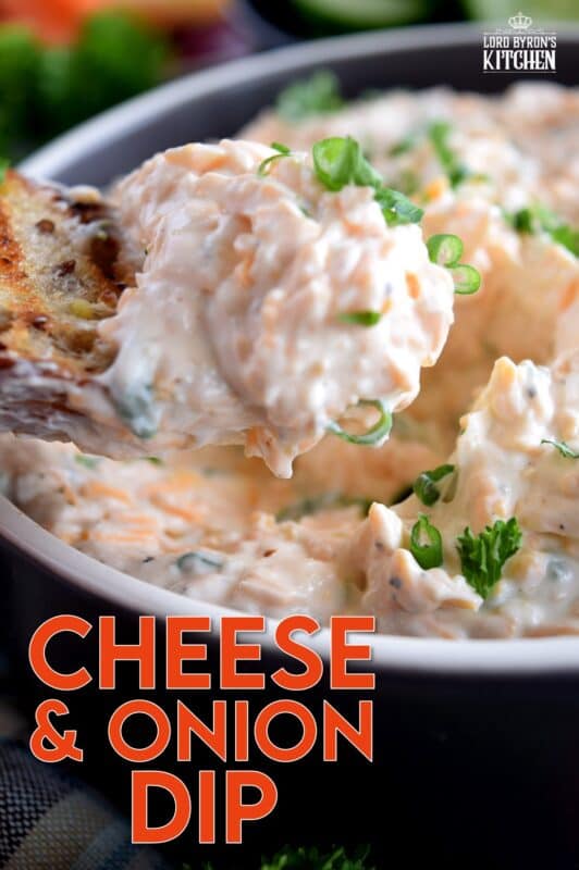 In more cases than not, simple is best, which is why this Cheese and Onion Dip is one of my personal favourites! There's a time and place for dips that are more complex, but there's always a time for a dip that is super fast and easy to whip up, while being addictingly delicious!! #dip #cheesedip #oniondip #cheeseandonion #colddip #cheddar