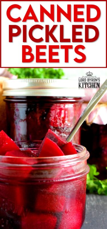 Preserving a fall harvest is an experience like no other, and every home chef should try canning at least once. Dad's Canned Pickled Beets is the perfect place to start, because their very easy to can. No fancy equipment needed for this one! They're sweet, vinegary, and fork-tender; these beets will keep you smiling all winter long! #canning #pickled #pickling #beets #pickledbeets