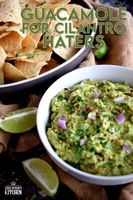 This guacamole recipe is for the picky eater; we all have at least one in our lives! Guacamole for Cilantro Haters has three things that make it different than any other guacamole recipe. Even though this version has dried cilantro instead of fresh, cilantro haters, this one is for you! #guacamole #cilantro #without #nocilantro #dip