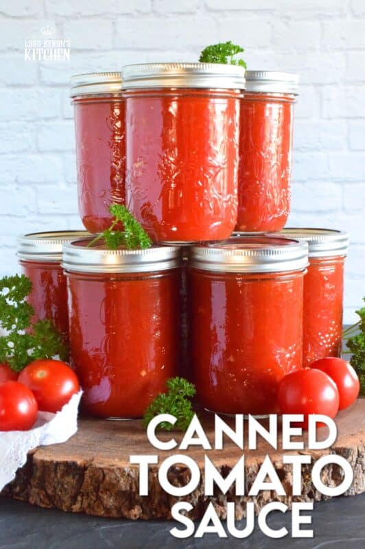 The number of recipes that have tomato sauce as an ingredient are far too plentiful to count! Store bought canned tomato sauce fails in comparison to a homemade version. Working with summer fresh, locally grown tomatoes, this recipe will help to contain all of that freshness and flavour which will elevate your favourite recipes all winter long! #tomatoes #tomatosauce #preserving #canning #foodstorage