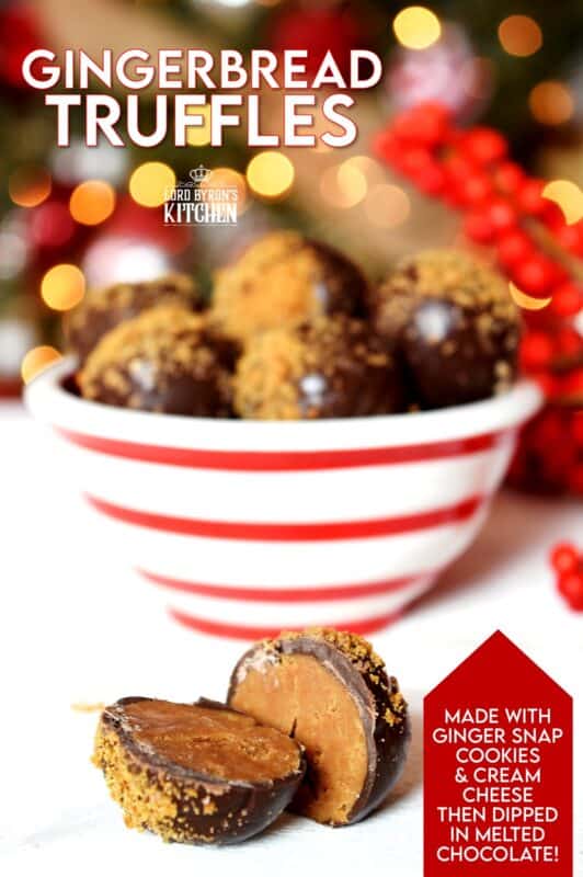 Nothing compares to the warming and comforting taste and smell of gingerbread at Christmastime. These Gingerbread Truffles are the perfect bite-sized treat for sharing. And, they make a perfect bring-along treat to any festive party! #gingerbread #chocolate #truffles #christmas #holiday #baking #cookies