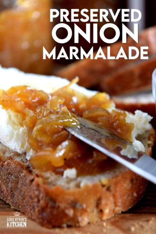 There are so many words one can use to describe the delicious taste of Preserved Onion Marmalade, but only one word is needed - perfection! The onions are caramelized in brown sugar, vinegar, and orange juice. You can use these on almost anything! #caramelized #canning #preserved #onions #marmalade