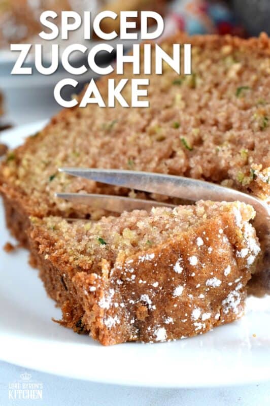Warming spices such as cinnamon, nutmeg, and ginger come together in this Autumn Spiced Zucchini Bundt Cake to create an inviting slice of fall, using the end of summer’s fresh produce. #zucchini #cake #bundt #fall #spiced #autumn #baking