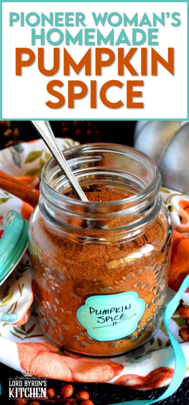 As soon as September comes around, I make an extra large batch of the Pioneer Woman's Homemade Pumpkin Spice blend. I've used it every year since I found it. It's the perfect blend for all of my fall baking! Make a big batch and start using it now and well into Christmas baking season as well! #pioneerwoman #pumpkinspice #pumpkin #spice #blend #homemade