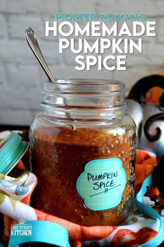 As soon as September comes around, I make an extra large batch of the Pioneer Woman's Homemade Pumpkin Spice blend. I've used it every year since I found it. It's the perfect blend for all of my fall baking! Make a big batch and start using it now and well into Christmas baking season as well! #pioneerwoman #pumpkinspice #pumpkin #spice #blend #homemade