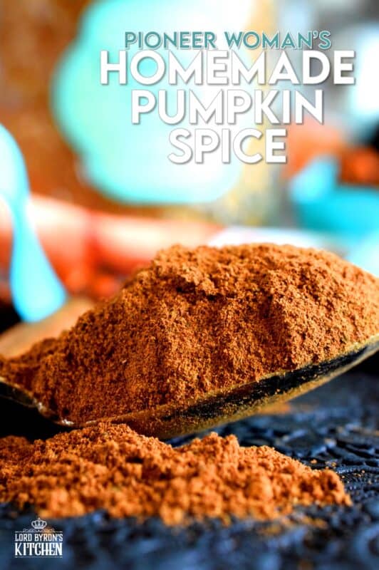 As soon as September comes around, I make an extra large batch of the Pioneer Woman's Homemade Pumpkin Spice blend. I've used it every year since I found it. It's the perfect blend for all of my fall baking! Make a big batch and start using it now and well into Christmas baking season as well! #pioneerwoman #pumpkinspice #pumpkin #spice #blend #homemade