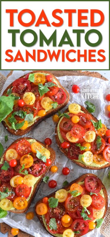 There is nothing in the world as delicious as a Toasted Tomato Sandwich prepared with locally grown, in-season, fresh tomatoes. It's a classic, and one that many of us can remember from the summers of our childhood. This version is simple and easy, but with a few surprise ingredients to increase the yum factor. #toasted #tomato #sandwich #tomatoes #summerfresh #local #sandwiches #classic