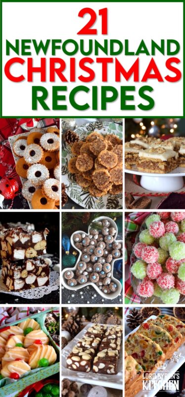 Most Newfoundlanders are quite fond of Christmas and seasonal baking. This collection of 21 Newfoundland Christmas Recipes is a great place to find inspiration for your holiday baking this season! Here you will find traditional cookies, squares, cakes, balls, and even a copycat recipe or two as well! #traditional #newfoundland #newfie #christmas #recipes