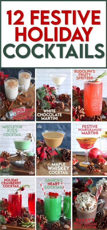 On the first day of Christmas, Lord Byron's Kitchen gave to me, 12 Festive Holiday Cocktail recipes to help keep me smiling throughout the hustle and bustle! Consider this post, Dear Reader, my holiday gift to you! #christmas #holiday #festive #cocktails #drinks #martini