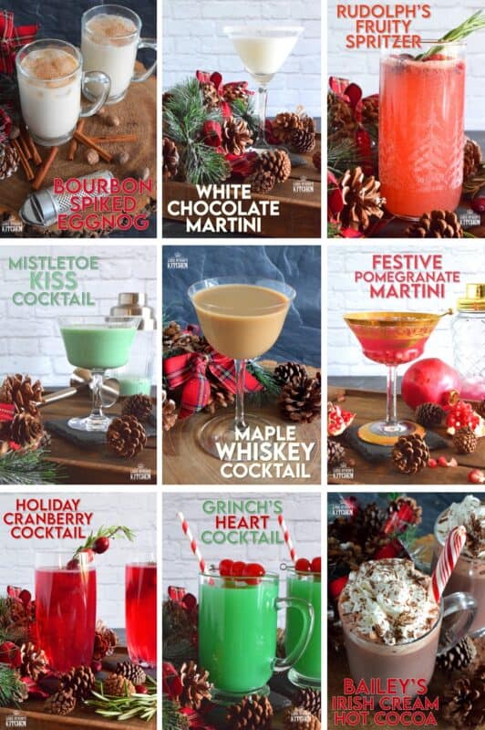 On the first day of Christmas, Lord Byron's Kitchen gave to me, 12 Festive Holiday Cocktail recipes to help keep me smiling throughout the hustle and bustle! Consider this post, Dear Reader, my holiday gift to you! #christmas #holiday #festive #cocktails #drinks #martini