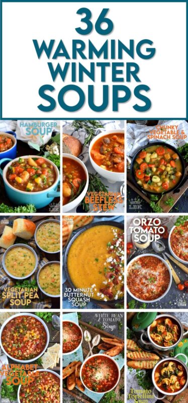 Soup is the best comfort food on the planet. It’s a part of every culture in some shape or form, which is probably why it is always homey and hearty. This collection of 36 Warming Winter Soups is perfect for the months ahead. Use it often as a resource and a solution to your daily what's-for-dinner dilemma. Soup's on! #soup #souprecipes #winter #recipes