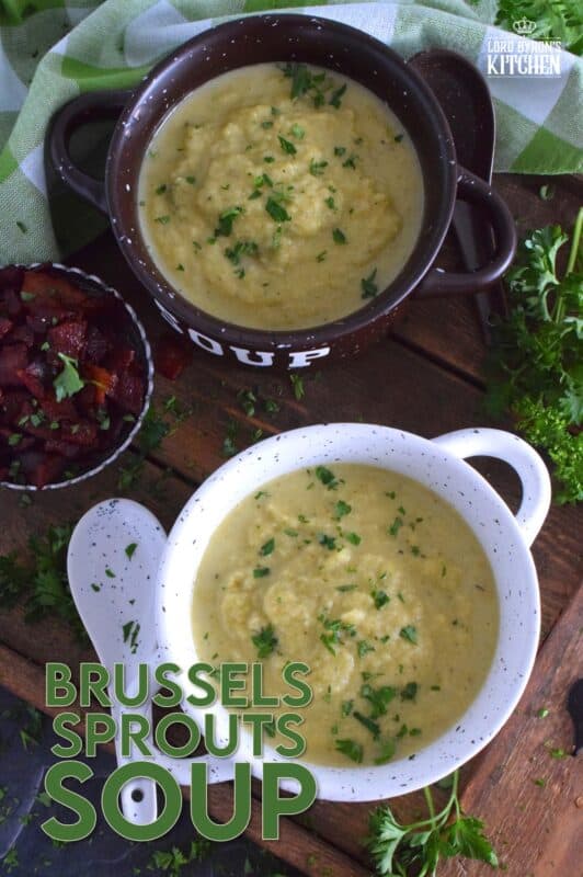 A creamy and delicious soup prepared with the help of a few aromatic vegetables. Love them or hate them, Brussels Sprouts Soup really is a dish for everyone, because if you don't tell them, they won't know! #brusselssprouts #sprouts #soup #vegetariansoup #vegansoup #vegan