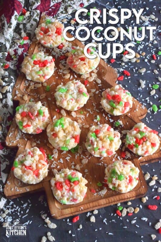 Excuse the alliteration; it couldn't be helped! Crispy Coconut Cups just might be my newest no-bake confection obsession. If you can use a microwave to melt chocolate, then you've got this one in the bag! Make this recipe your own by easily switching up the ingredients to create new flavours too! #nobake #coconut #chocolate #ricekrispies
