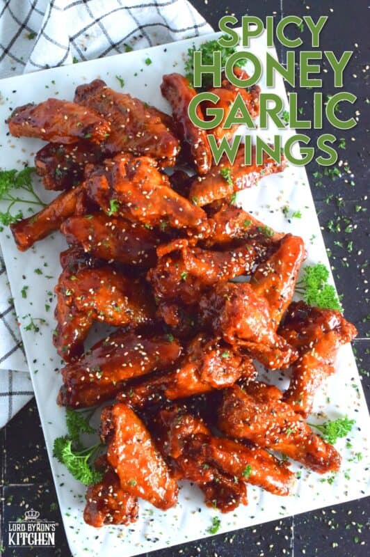 An all-time favourite ingredient combination, which is honey and garlic, is combined with spicy Korean gochujang and salty soy sauce. The result is a sweet, sticky, and slightly spicy chicken wing recipe that is absolutely phenomenal! If you are a wing lover, you just gotta try these! #wings #honeygarlic #gochujang #korean