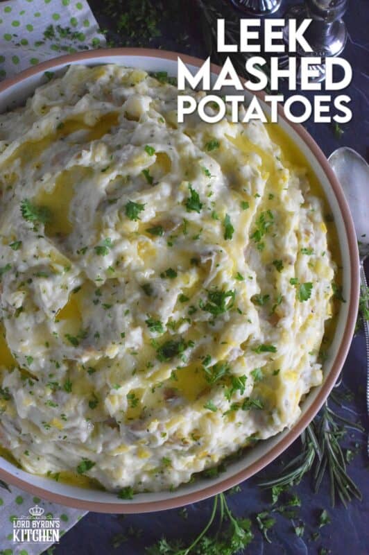 Mashed Potatoes are everyone’s favourite comfort food and side dish, which is what makes it the most common side dish in many homes and on many occasions. But, boring mashed potatoes are a thing of the past! Leek Mashed Potatoes are such a refreshing and welcome change! Made with garlic and leeks, these potatoes are a great side for almost any main! #mashedpotatoes #leek #potatoes #sides