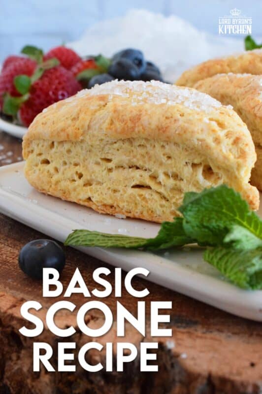 Scones are everyone's favourite, and with this Basic Scone Recipe, you can customize it to your own tastes and preferences. Add chocolate chips, almonds, dried cherries, cranberries, or blueberries; how about shredded coconut, raisins, or flavoured extracts? Endless possibilities; always delicious results! #scones #basicrecipes #plainscones #brunch #easybaking
