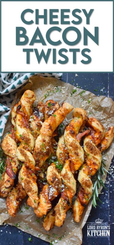 This appetizer consists of salty bacon twisted around light and airy, buttery puff pastry with shredded cheddar cheese all in brown sugar, thyme, oregano, garlic, onion, and ground black pepper seasoning! Words do not exist to describe how wonderfully delicious these are! #bacon #puffpastry #cheesy #appetizer