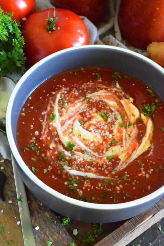 Canned Tomato Soup is a comfort food for many. A homemade version is better; made with summer fresh tomatoes and canned for winter-long freshness. Grilled cheese anyone? Keep your pantry stocked with this soup and enjoy fresh-tasting, homemade tomato soup all winter long!