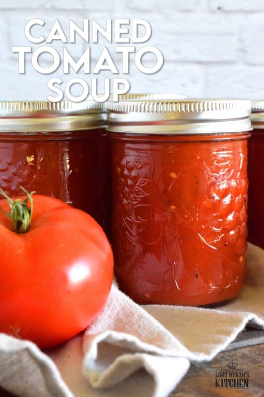 Canned Tomato Soup is a comfort food for many. A homemade version is better; made with summer fresh tomatoes and canned for winter-long freshness. Grilled cheese anyone? Keep your pantry stocked with this soup and enjoy fresh-tasting, homemade tomato soup all winter long!