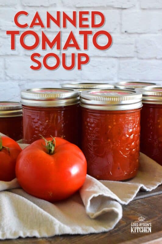 Canned Tomato Soup is a comfort food for many. A homemade version is better; made with summer fresh tomatoes and canned for winter-long freshness. Grilled cheese anyone? Keep your pantry stocked with this soup and enjoy fresh-tasting, homemade tomato soup all winter long!