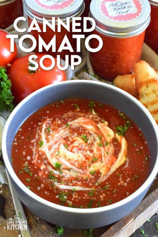 Canned Tomato Soup is a comfort food for many. A homemade version is better; made with summer fresh tomatoes and canned for winter-long freshness. Grilled cheese anyone? Keep your pantry stocked with this soup and enjoy fresh-tasting, homemade tomato soup all winter long!