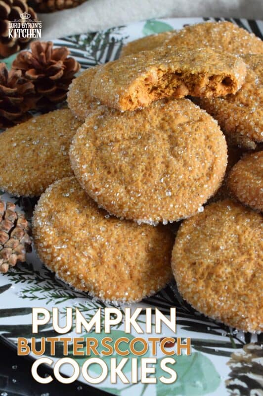Prepared with real pumpkin puree and lots of pumpkin spice flavour, these delectably moist and sweet Pumpkin Butterscotch Cookies are everything a really good cookie should be - soothing, comforting, and flavourful! Plus, everyone loves a cookie made with molasses! #pumpkinspice #molasses #butterscotch #cookies