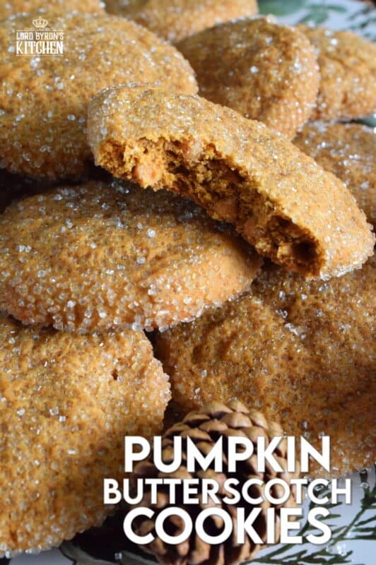 Prepared with real pumpkin puree and lots of pumpkin spice flavour, these delectably moist and sweet Pumpkin Butterscotch Cookies are everything a really good cookie should be - soothing, comforting, and flavourful! Plus, everyone loves a cookie made with molasses! #pumpkinspice #molasses #butterscotch #cookies