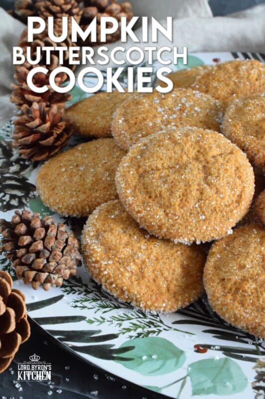 Prepared with real pumpkin puree and lots of pumpkin spice flavour, these delectably moist and sweet Pumpkin Butterscotch Cookies are everything a really good cookie should be - soothing, comforting, and flavourful! Plus, everyone loves a cookie made with molasses! #pumpkinspice #molasses #butterscotch #cookies