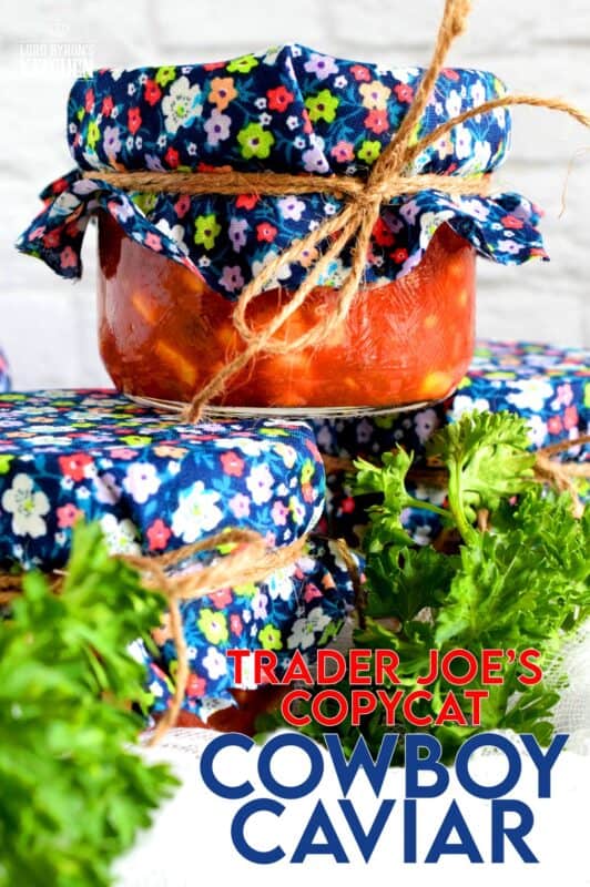 Corn, black beans, tomatoes, red bell peppers, onions, and chipotle in adobo sauce; is there a better salsa combination? Trader Joe's Copycat Cowboy Caviar is easy and delicious, and now you can stock your pantry with it and eat to your heart's content! #traderjoes #cowboy #caviar #copycat #recipe