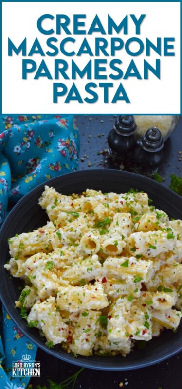 When it comes to cream sauce and pasta, nothing beats this Creamy Mascarpone Parmesan Pasta! The creamiest of them all, this sauce is prepared with both mascarpone and parmesan cheese, seasonings, and fresh lemon juice. Topped with toasted breadcrumbs for taste and texture, this quick and easy meal is simply delicious! #mascarpone #parmesan #pasta